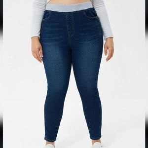 High waist skinny jeans